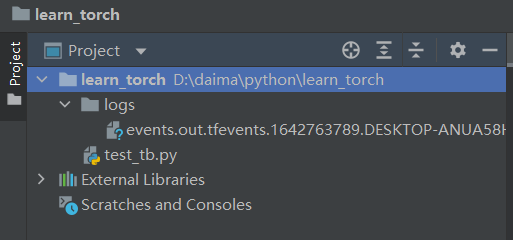 pytorch tensorboard使用