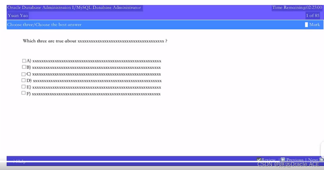 熟悉MySQL OCP和Oracle OCP和考试真实界面