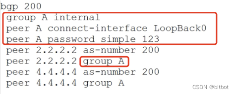 BGP Peer Group