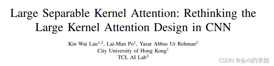 YOLOv8-Seg改进：SPPF系列改进篇 | 大核分离卷积注意力模块（ Large Separable Kernel Attention）