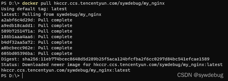 从 Registry 拉取镜像
