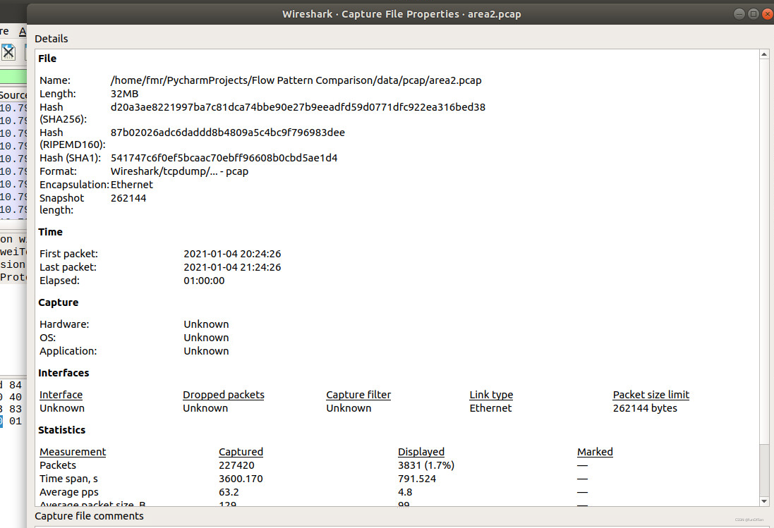 Capture File Properties