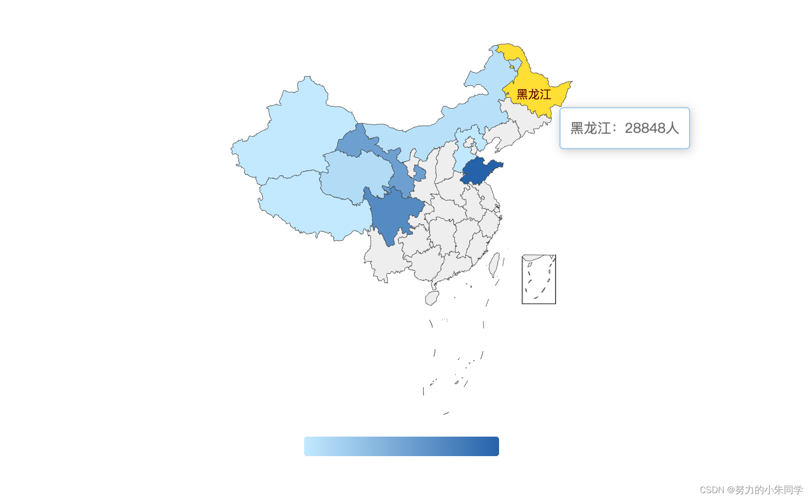 使用Echarts.js绘制中国地图