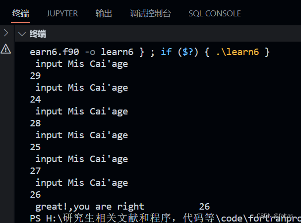 Fortran学习3：控制流2：循环_fortran cycle-CSDN博客