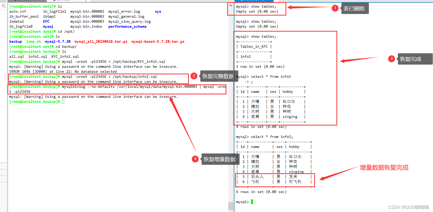 【MySQL数据库】MySQL日志管理、备份与恢复