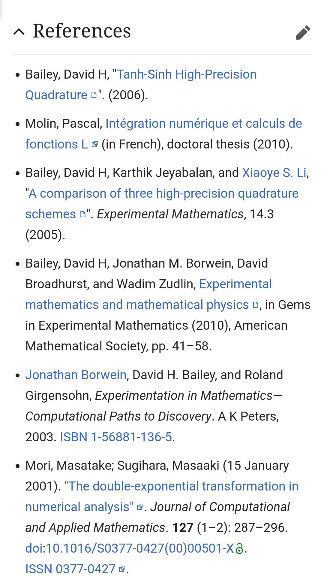 Tanh-sinh quadrature(The Double Exponential Formulas)