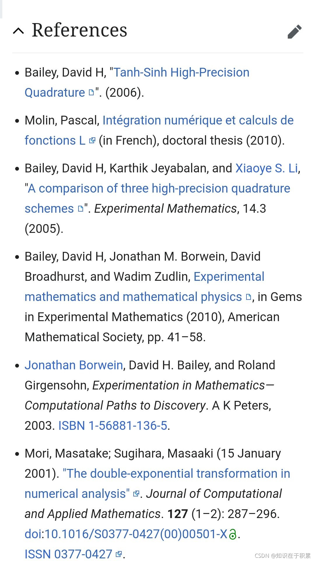 Tanh-sinh quadrature(The Double Exponential Formulas)