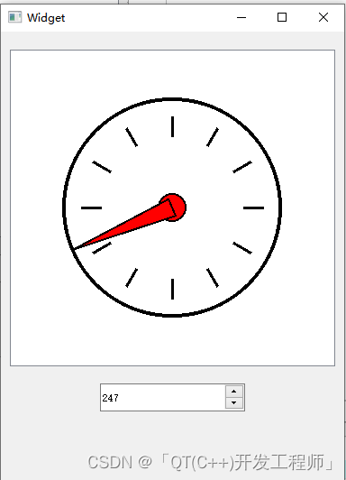 Qt QGraphicsScene、QGraphicsView类实现仪表盘