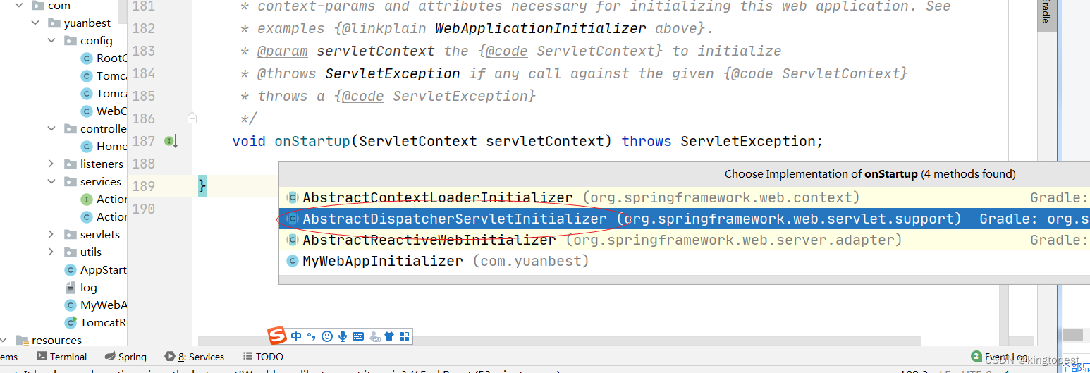 源码解析tomcat回调springmvc servlet init方法的原理