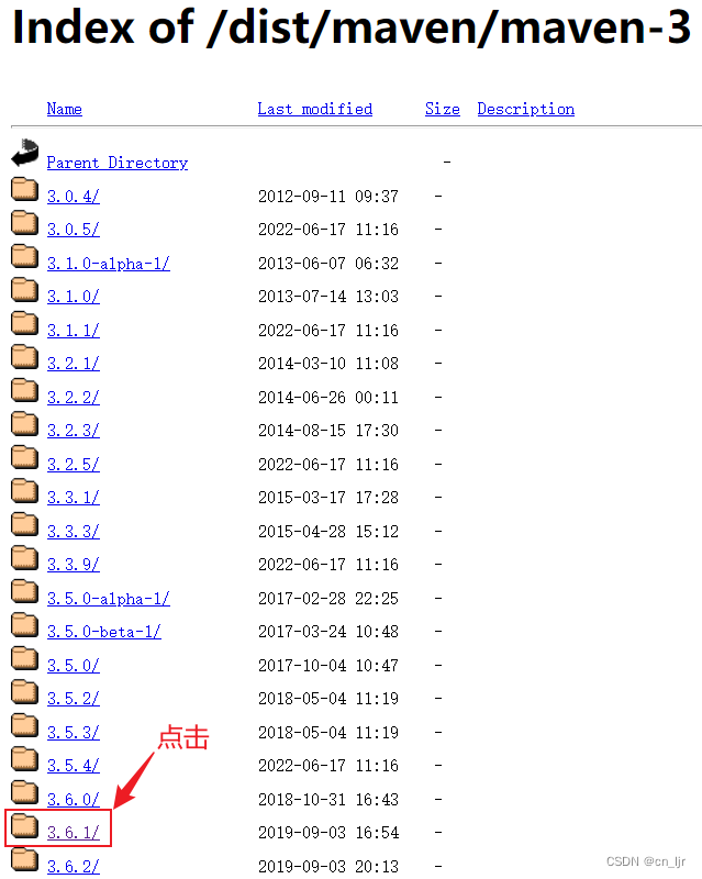 选择下载3.6.1版本的Maven