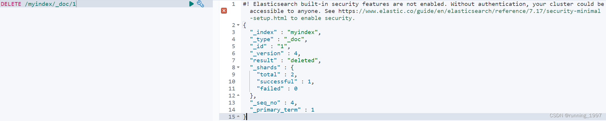 ElasticSearch文档（document）在index上的增删改查