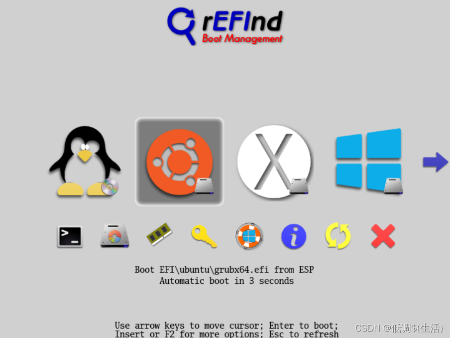 Refind多引导系统界面_refind删除多余启动项-CSDN博客
