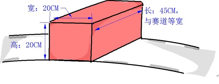 ▲ 图4.2.7 室外路障规格