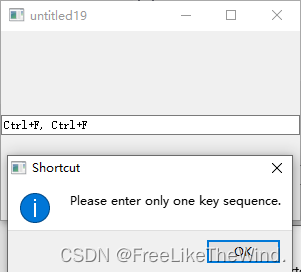 【Qt之控件QKeySequenceEdit】分析及使用