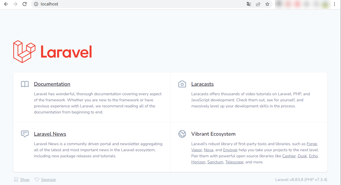 Laravel最新版的安装(图文)
