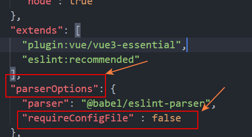 【Vue】在Vue文件中提示Parsing error: No Babel config file detected for xxx