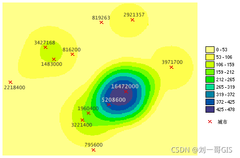 ArcGIS中基于人口数据计算人口密度的方法