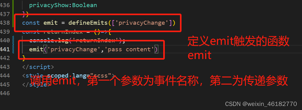 vue3中setup语法糖子组件怎么接收props和emit更新父组件变量_setup