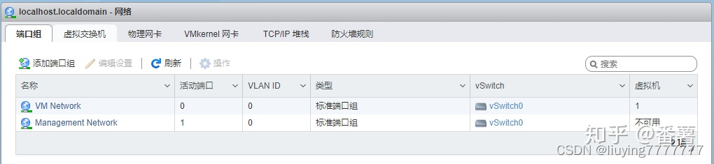 ESXi，有众多的网络配置功能，完全可以自己组建各式各样的复杂虚拟网络拓扑结构。不过家用的话，基本用不上，甚至你可能都不需要碰到这个界面。