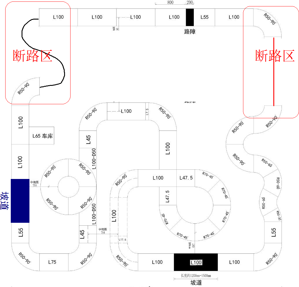 ▲ 图3.1.3 决赛赛道拼接方案