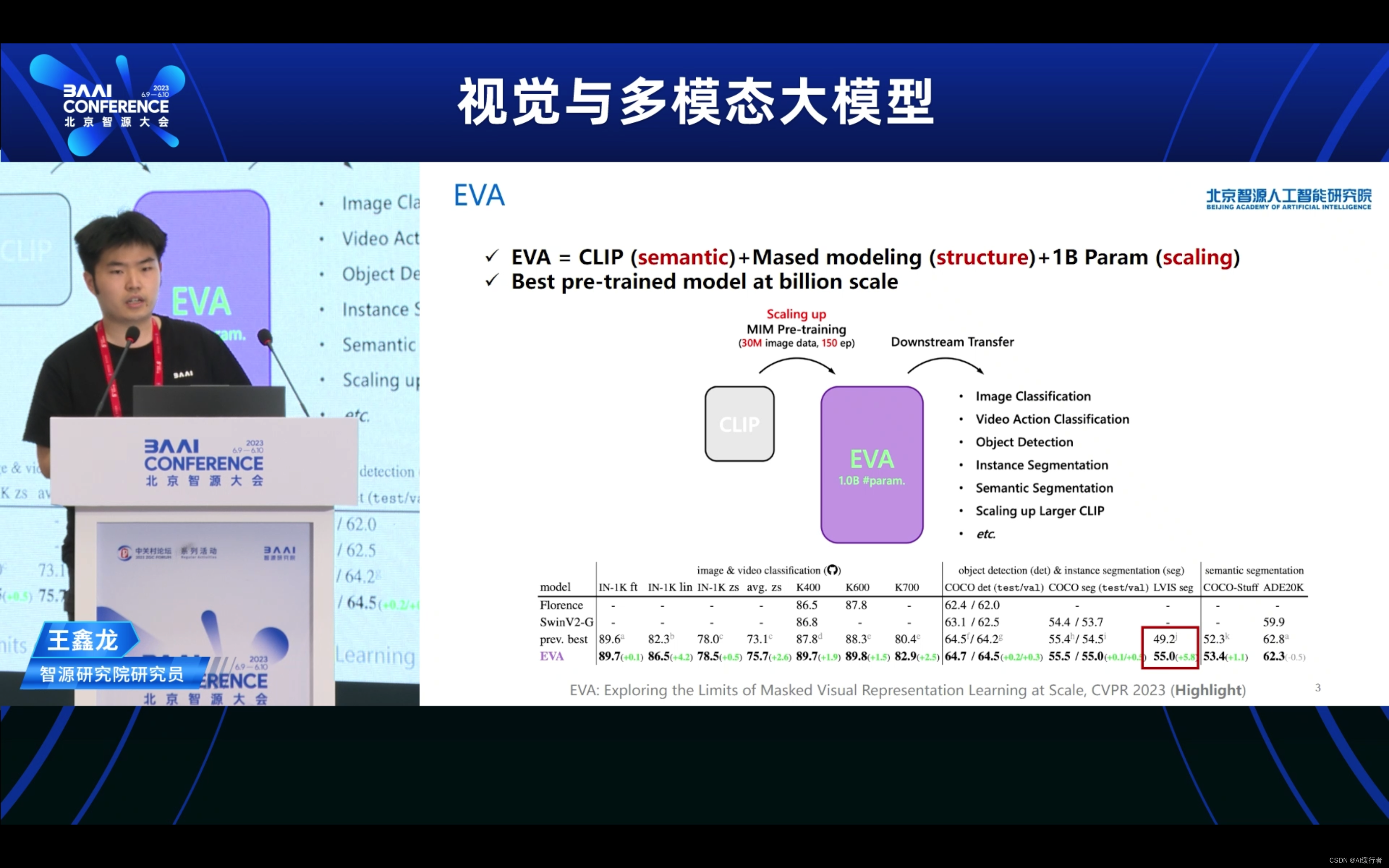 『2023北京智源大会』视觉与多模态大模型