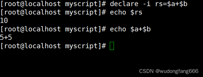 shell script中的数值运算declare和$((运算式 ))