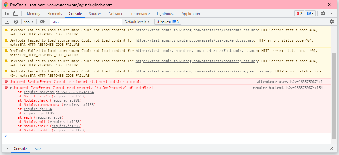 20211101 工作记录fastAdmin【error】Cannot read property ‘hasOwnProperty‘ of undefined_fastadmin