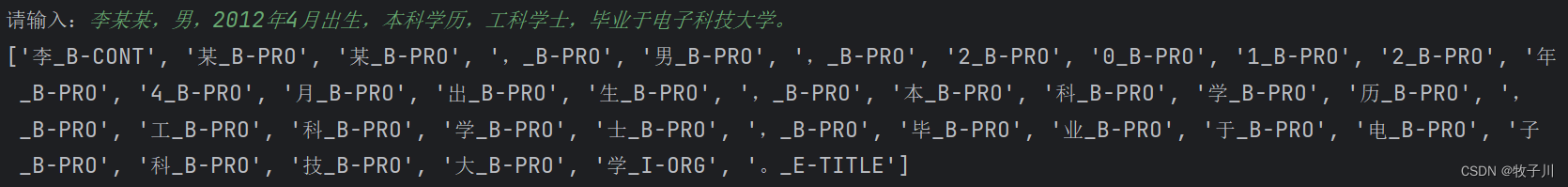 nlp系列（6）文本实体识别（Bi-LSTM+CRF）pytorch