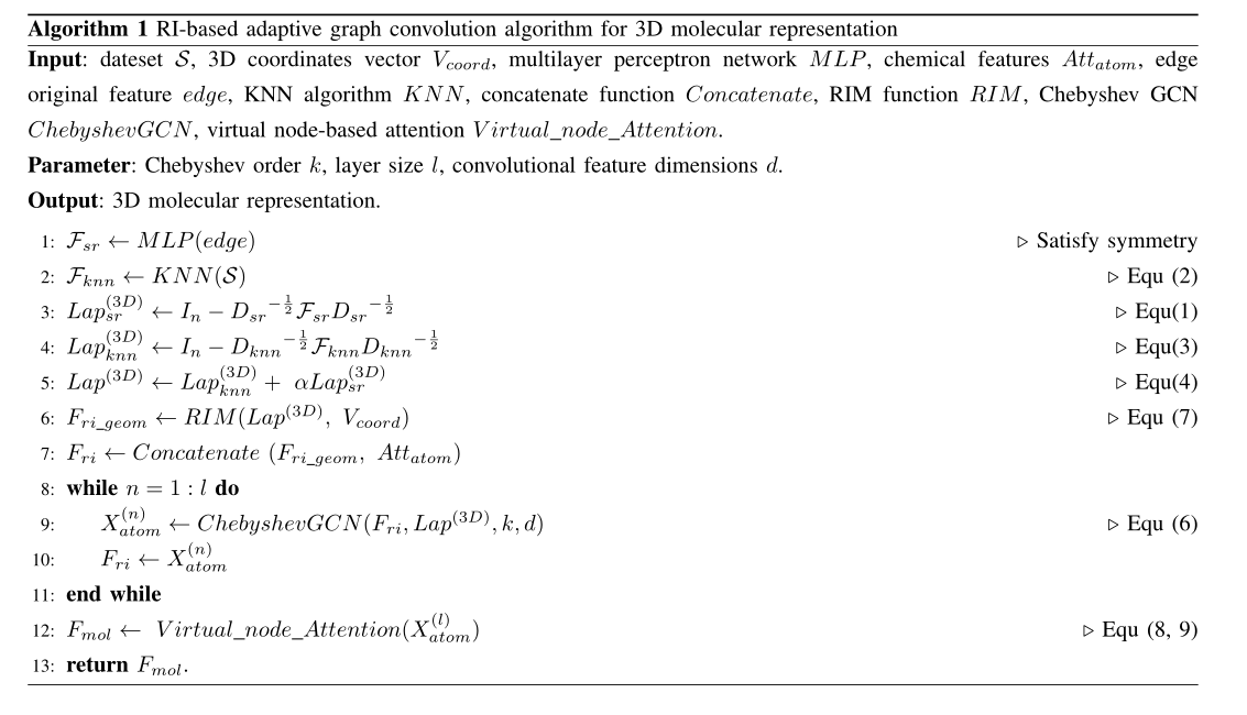 一种处理3D信息的图神经网络 3DMol-Net: Learn 3D Molecular Representation using Adaptive Graph Convolutional Netwo