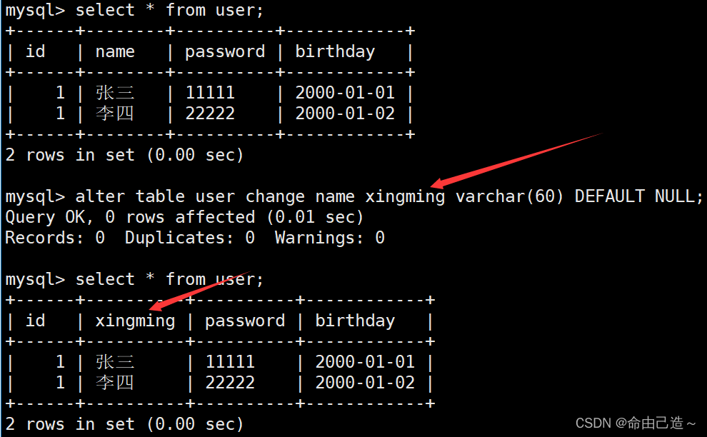 【MySQL】表的增删查改