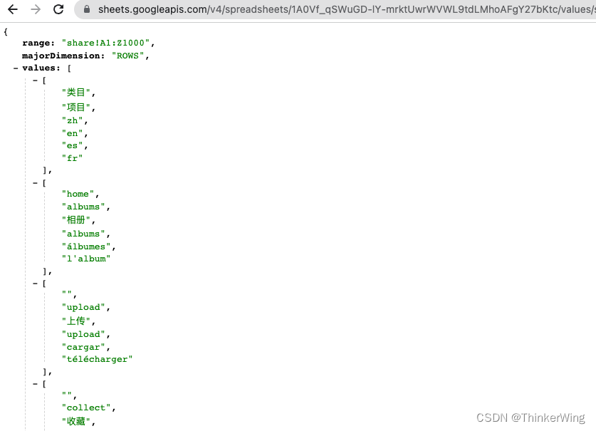 【国际化多语言方案】i18n / class google sheets v4 api 在线文档同步json_国际化 i18n 项目中怎么实现自动化生成 json 数CSDN博客