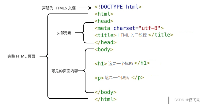 零基础 HTML 入门（详细）