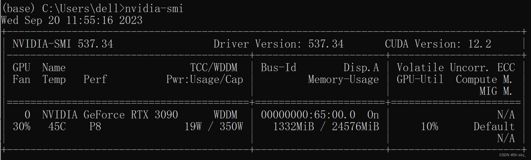 Windows10更新CUDA