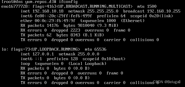 Centos Linux 7 查看网卡