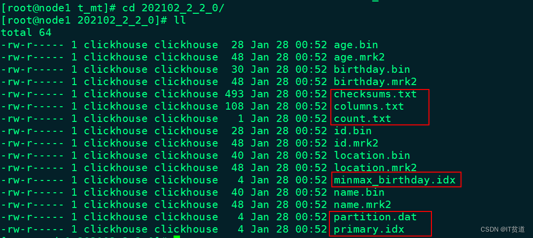 ClickHouse进阶（二）：ClickHouse MergeTree表引擎及目录解析