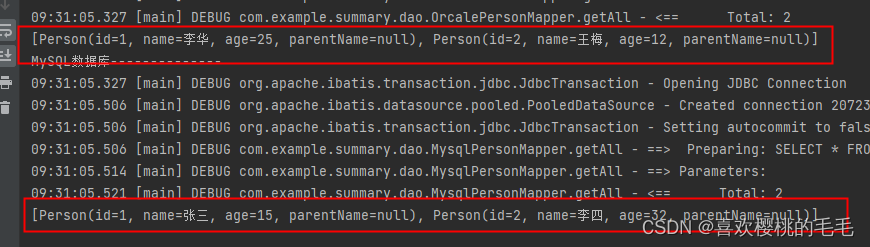多数据源配置-springBoot