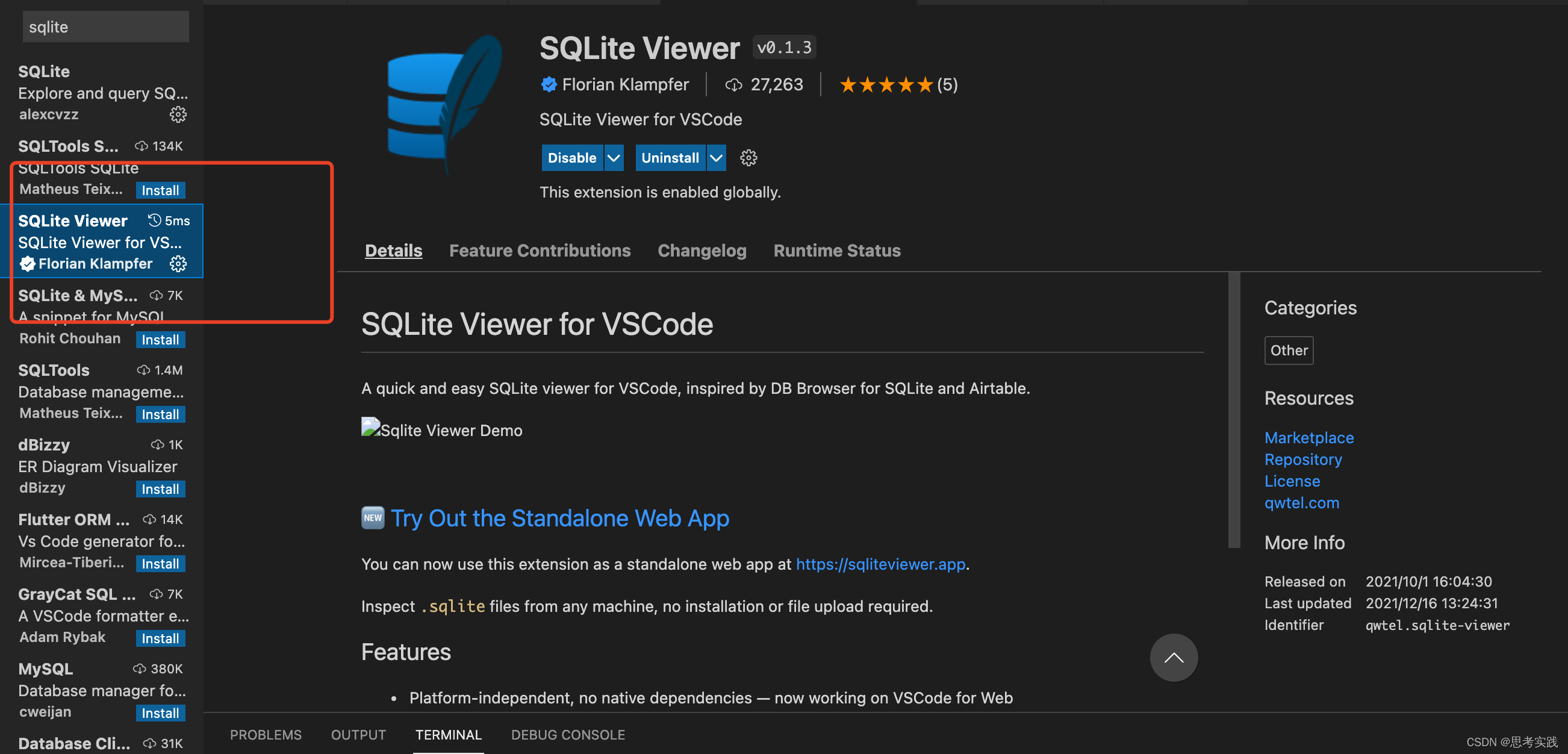 vscode可视化sqlite数据库_vscode sqlite viewer-CSDN博客