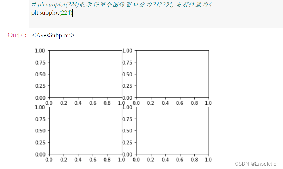 plt.subplot() 函数解析