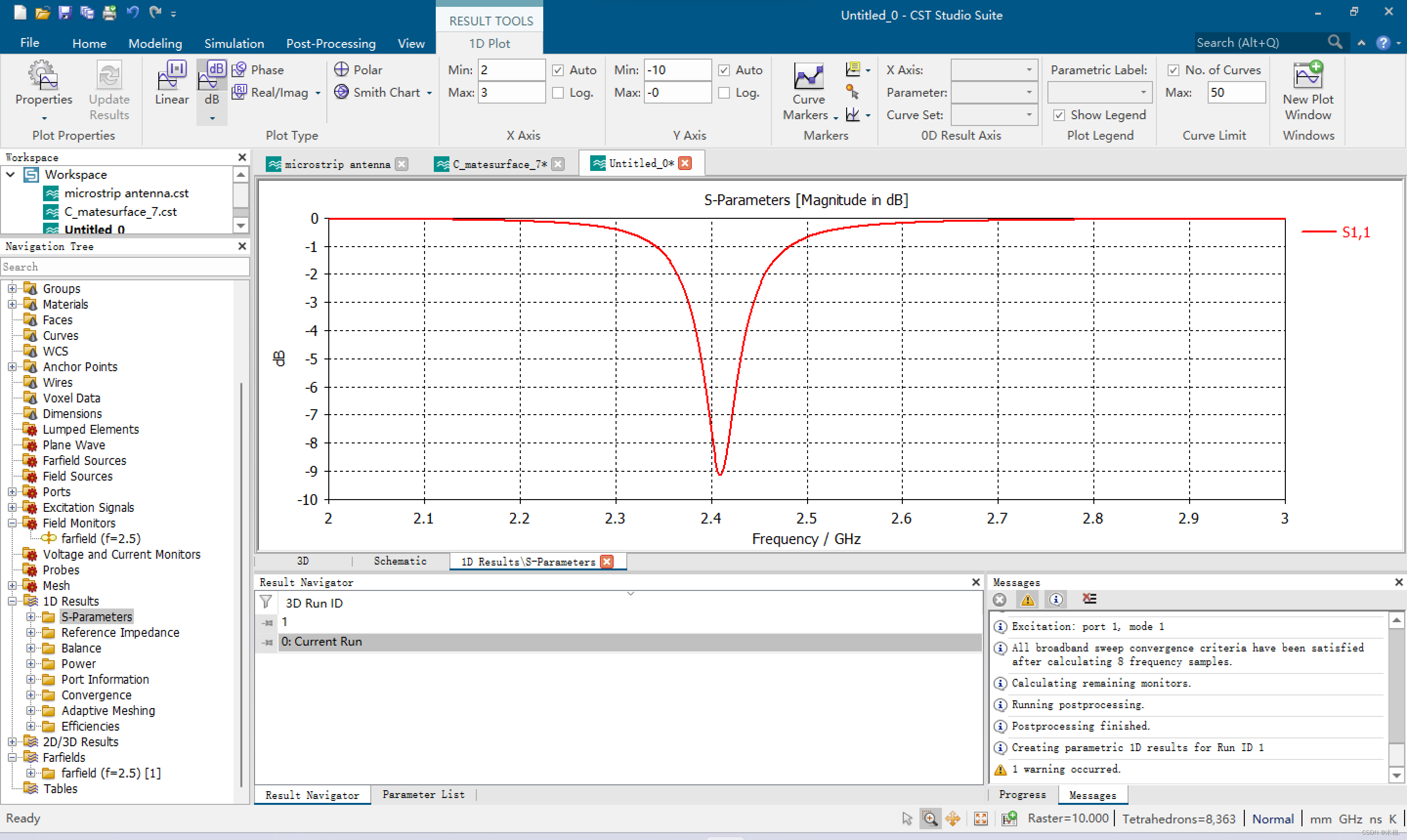 CST仿真同轴馈电的微带天线_cst 同轴馈电-CSDN博客