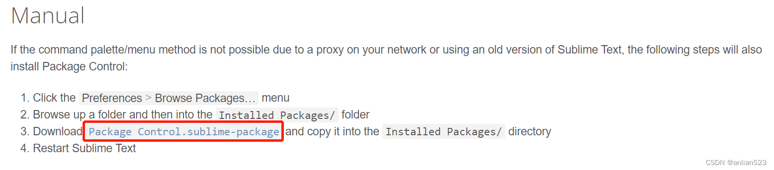 Sublime3 离线安装package control