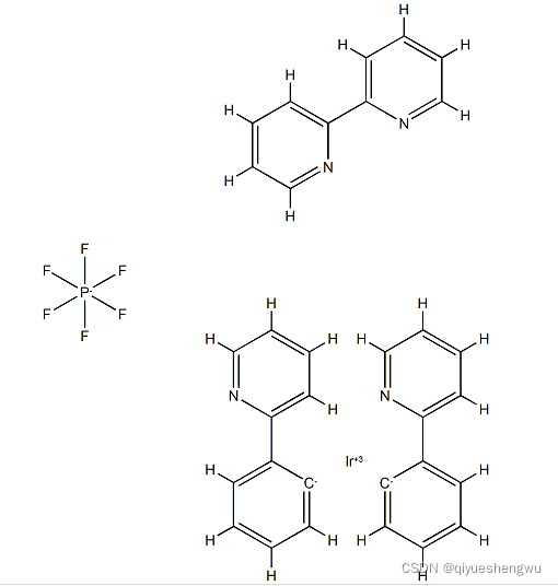 106294-60-4，(2,2‘-联吡啶)双(2-苯基吡啶)铱(III)六氟磷酸盐p[ir(ppy)2(bpy)]f6