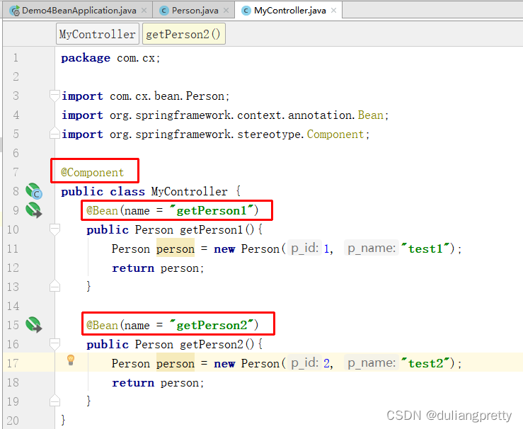 spring-boot @Bean用法,示例代码_springboot @bean 实现-CSDN博客