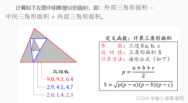 利用自定义函数，def,求三角形阴影面积_def函数求面积-CSDN博客