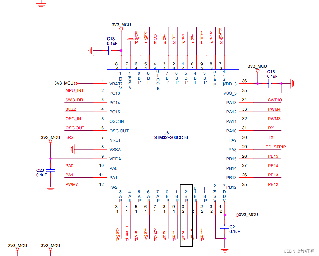 PB2在mcu的20脚