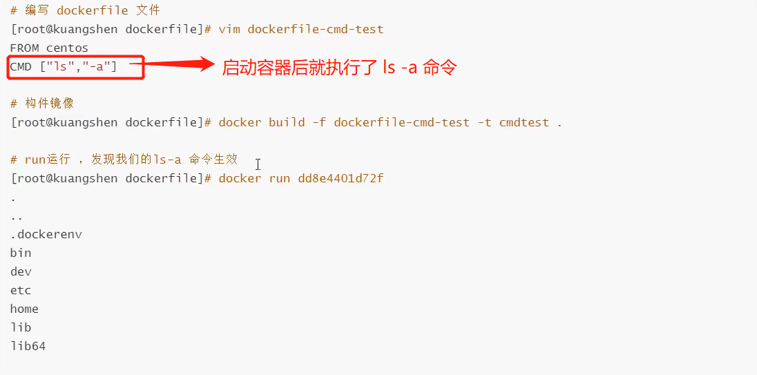 Docker command to ENTRYPOINT and CMD usage - Programmer Sought