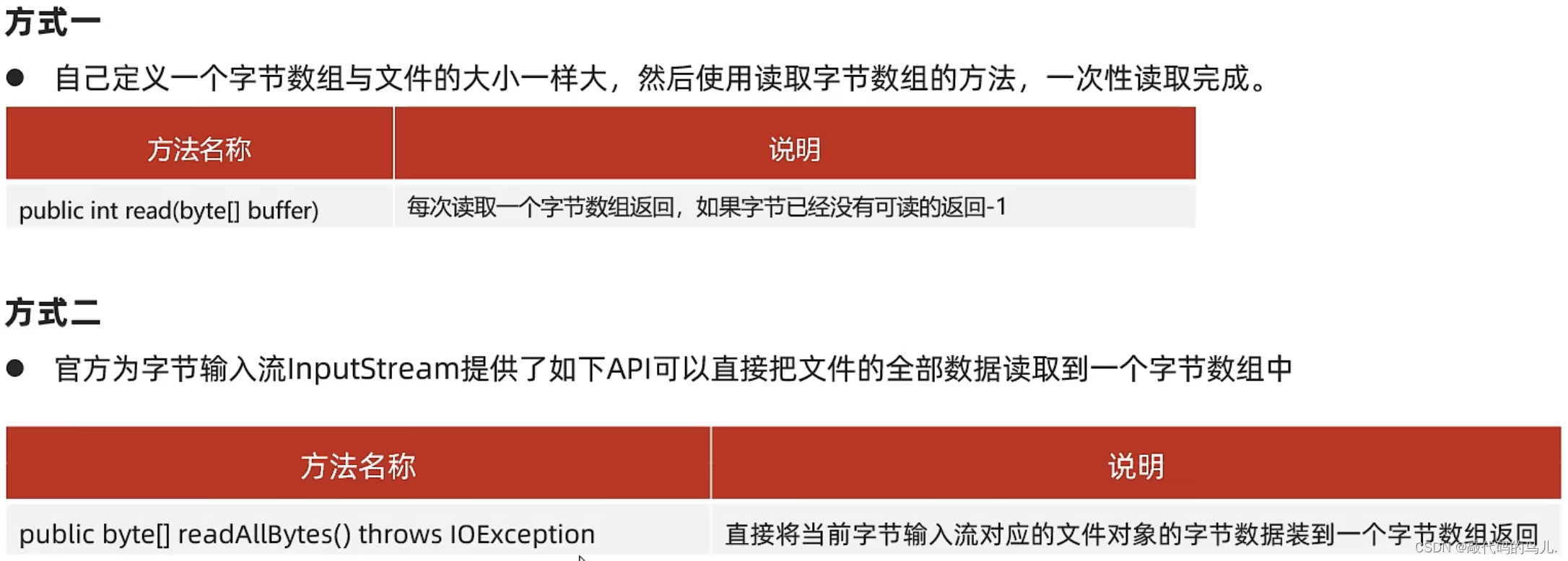 [进阶]Java：IO流分类、文件字节输入流、读取字节数据、避免乱码问题