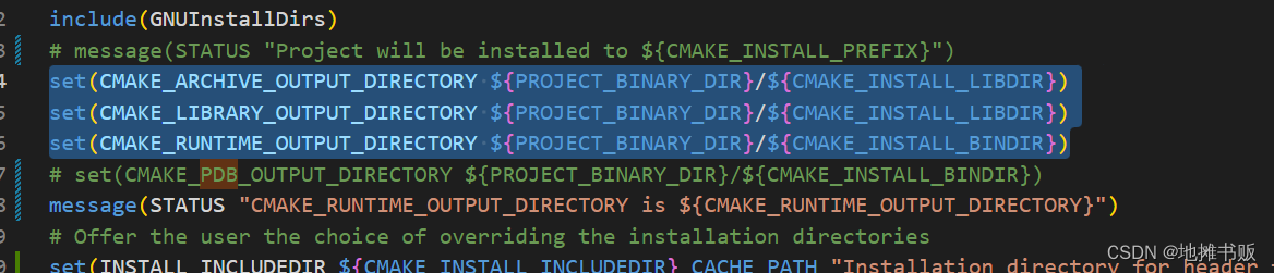 cmake 设置build结果的路径