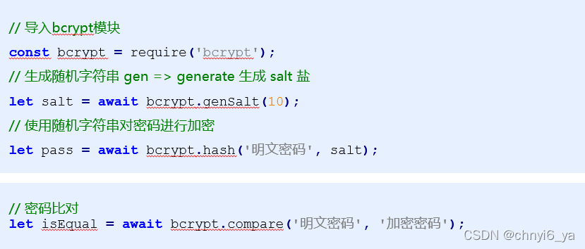 Node 第三方模块 bcrypt