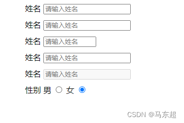 HTML—input表单属性_input文本域-CSDN博客