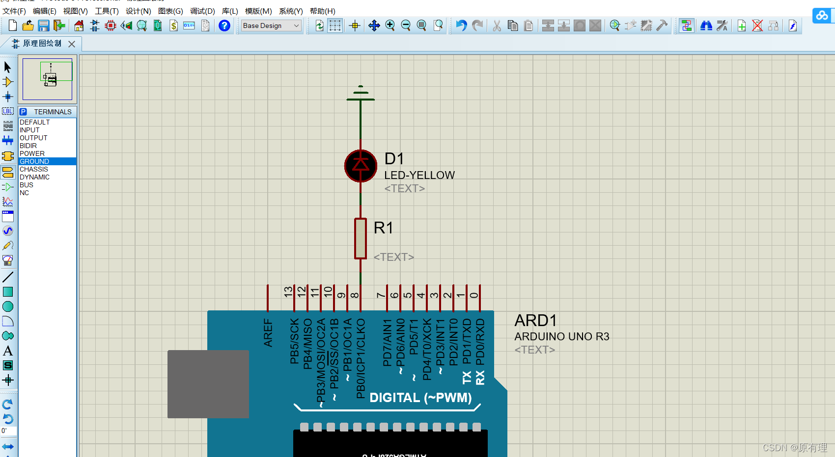 Proteus 8.9 模拟仿真Arduino控制点亮LED_arduino仿真软件-CSDN博客